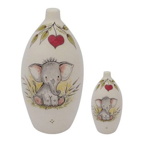 Baby Elephant Ceramic Cremation Urn