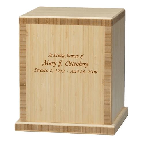 Bamboo Natural Green Cremation Urns