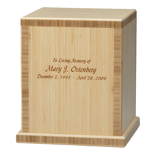 Bamboo Natural Cremation Urn