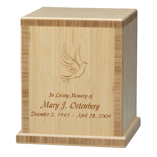 Dove Bamboo Natural Cremation Urn