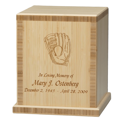 Glove Bamboo Natural Cremation Urn