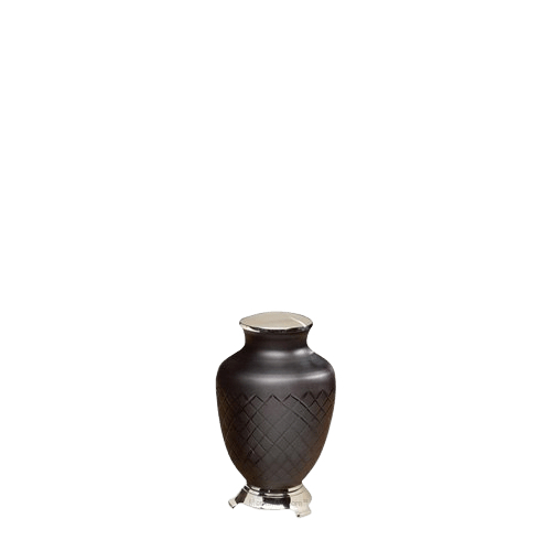 Baroque Glass Keepsake Urn