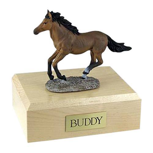 Bay Running Horse Cremation Urns