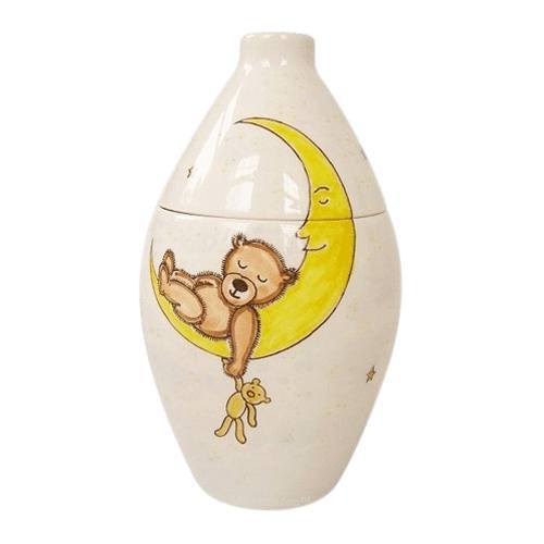 Bear On The Moon Ceramic Cremation Urn