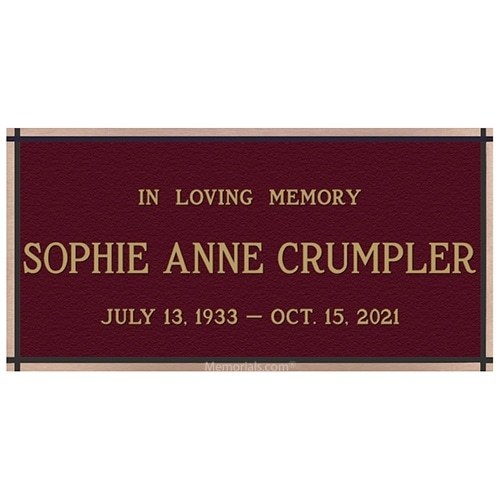 Beloved Bronze Plaque