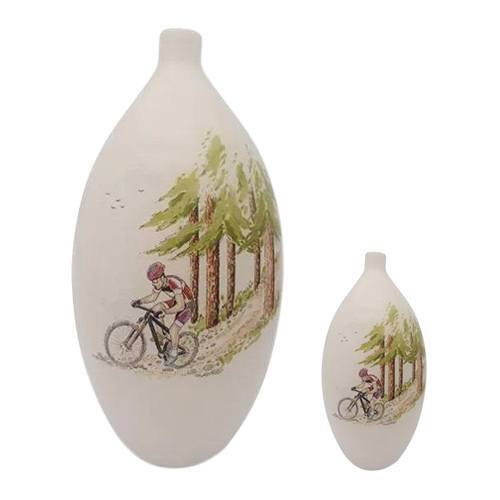 Biking Through Cremation Urns