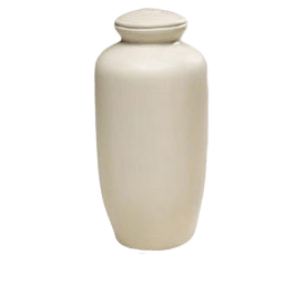 White Biodegradable Cremation Urn