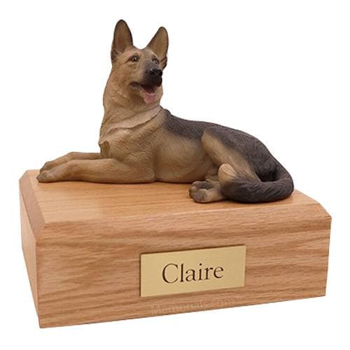 Black and Tan German Shepherd X Large Dog Urn