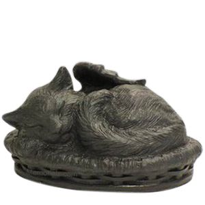 Cat Cremation Urn, Bronze Angel Urn for Ashes