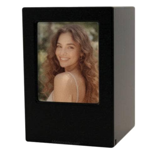 Black Eternity Photo Wood Urns