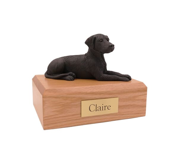 Black Labrador Medium Dog Urn