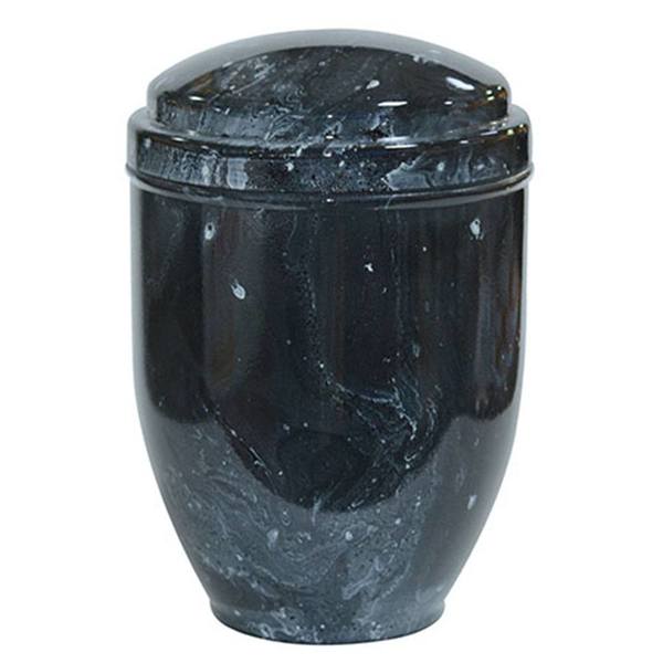 Black Marble Ceramic Cremation Urn