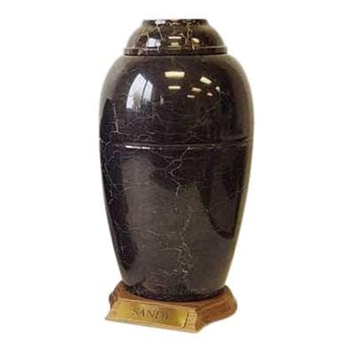 Black Marble Pet Cremation Urn