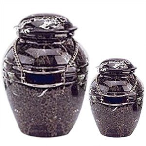 Black Pet Marble Cremation Urns