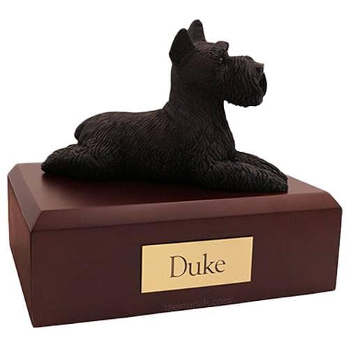Black Schnauzer Dog Urns