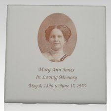 Antique Photo Memorial Tile