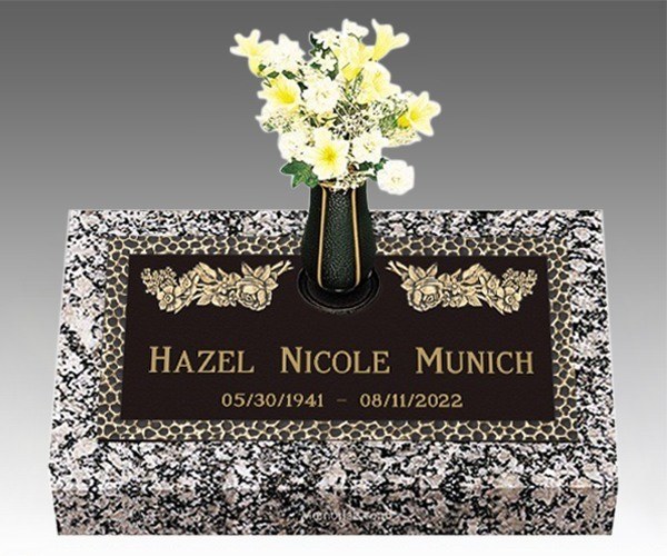 Blooming Spring Bronze Grave Marker 24 x 14