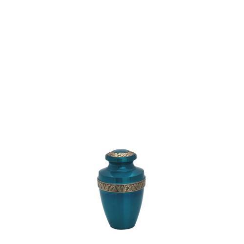 Blue Bloom Keepsake Cremation Urn