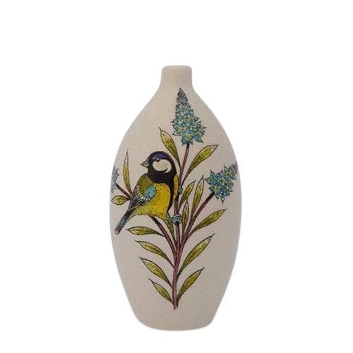 Blue Bonnet Bird Medium Cremation Urn