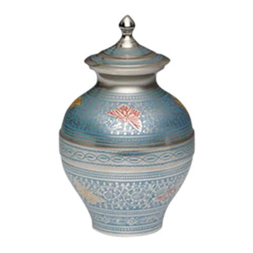 Blue Coral Butterfly Keepsake Urn