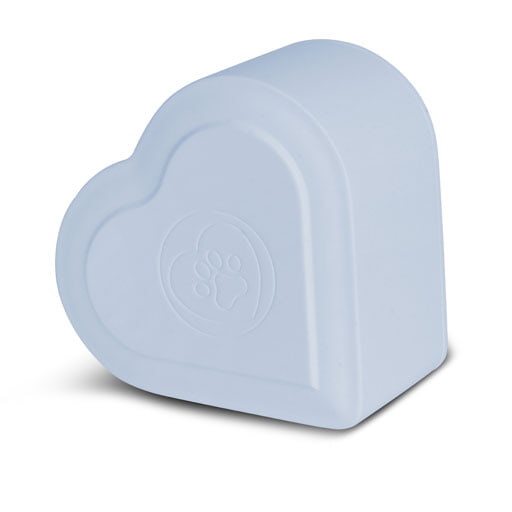 Blue Double Heart Pet Cremation Urn