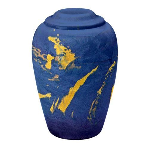 Blue Essence Cultured Marble Urn