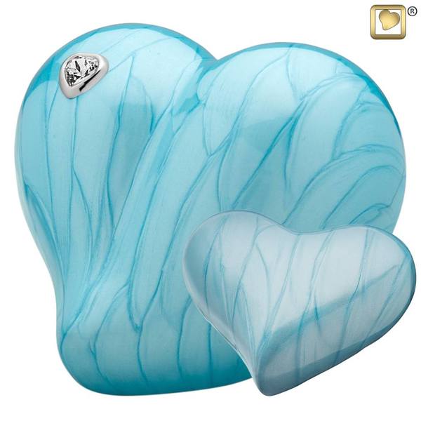 Blue Heart Child Cremation Urns