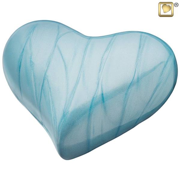 Blue Heart Child Keepsake Urn