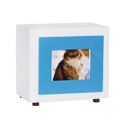 Blue Large Photo Pet Urn