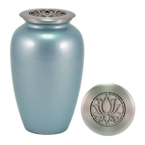 Blue Lotus Cremation Urn