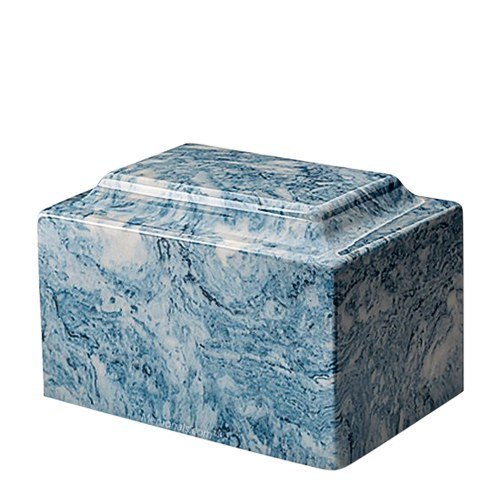 Blue Ocean Marble Medium Urn