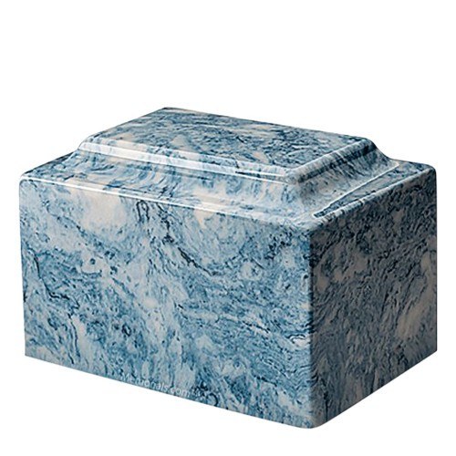 Blue Ocean Marble Urn