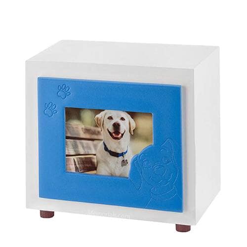 Blue Paw Photo Small Dog Cremation Urn