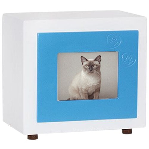 Blue Photo Pet Urns