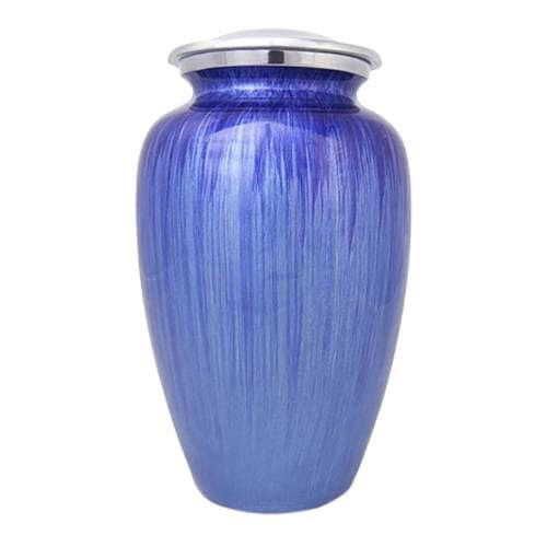 Blue Rain Metal Cremation Urn