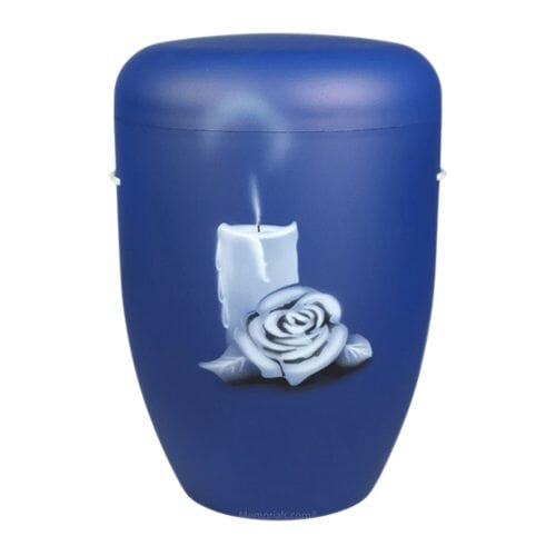 Blue Rose Biodegradable Cremation Urn
