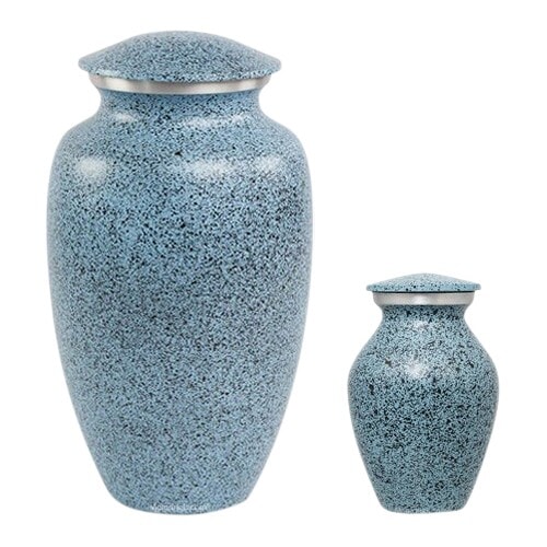 Blue Speckled Cremation Urns