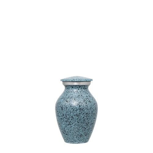 Blue Speckled Keepsake Cremation Urn