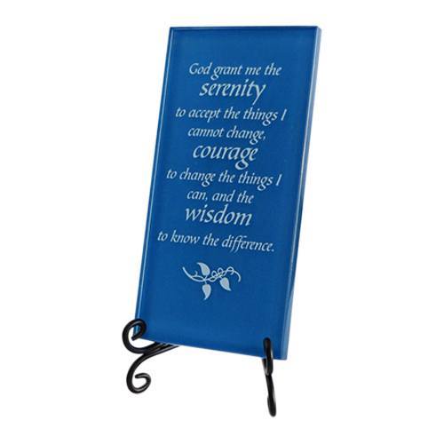 Blue The Serenity Prayer Plaque