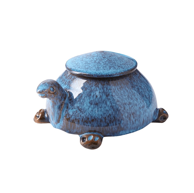 Blue Turtle Ceramic Keepsake Urn
