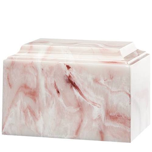 Blush Cultured Marble Urn