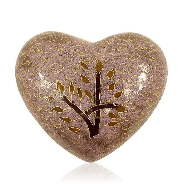 Bohemian Heart Cloisonne Cremation Urn