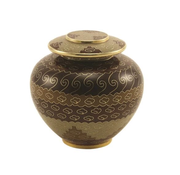 Bohemian Small Cloisonne Cremation Urn