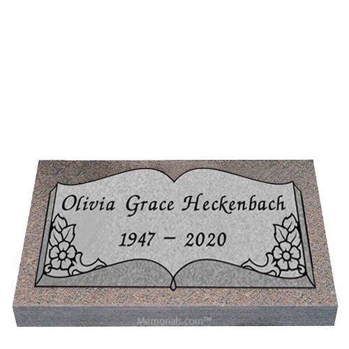 Book of Flowers Granite Graver Marker 20 x 10