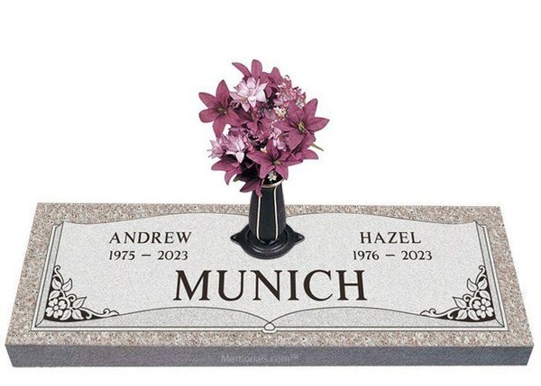 Book of Love Companion Granite Headstone 42 x 12