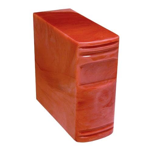 Book of Ruby Cultured Cremation Urn Book of Ruby Cultured Cremation Urn