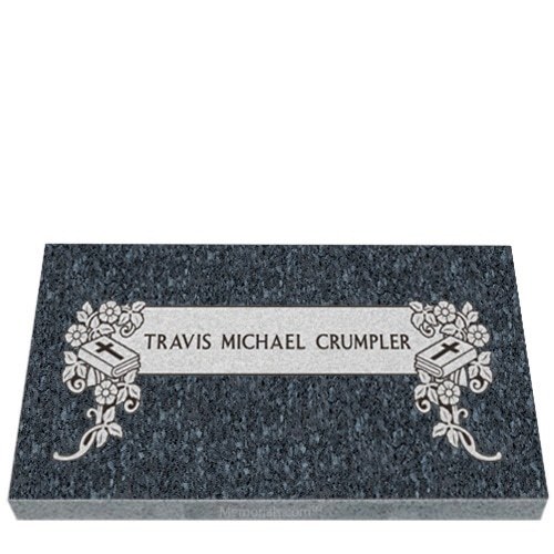 Books of Faith Granite Grave Marker 26 x 14