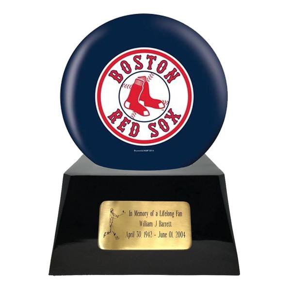 Boston Red Sox Baseball Sphere Cremation Urn