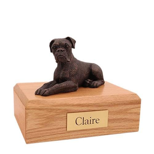 Boxer Bronze Medium Dog Urn