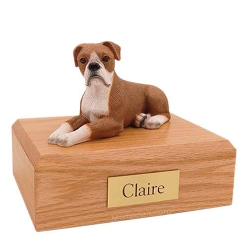 Boxer Light Brown Large Dog Urn